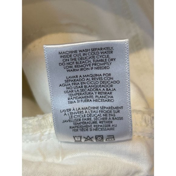 CAbi Womens Jeans Skinny Ankle 5306 Light Wash Moto Zipper Low Rise White Size 2 - Picture 11 of 11